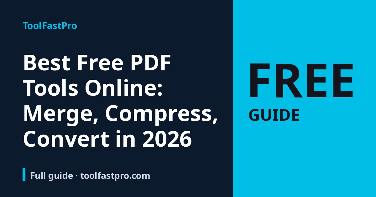 Free PDF Tools Online