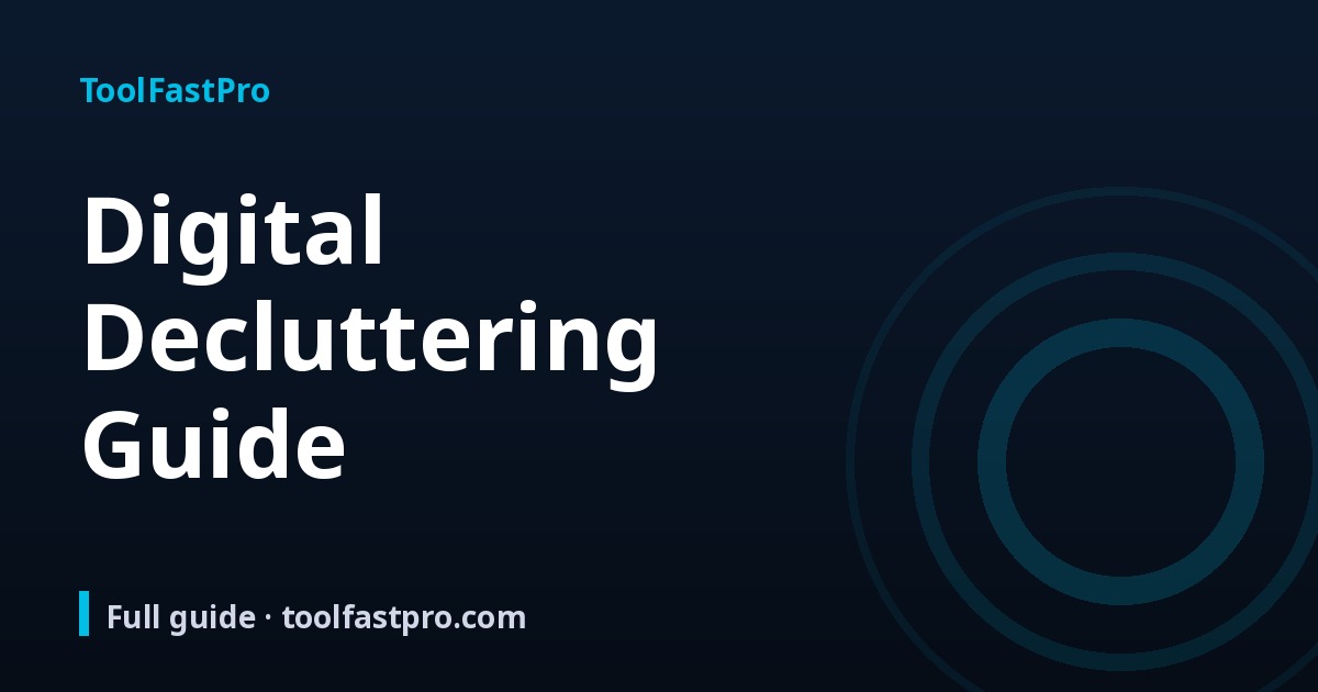 Digital Decluttering