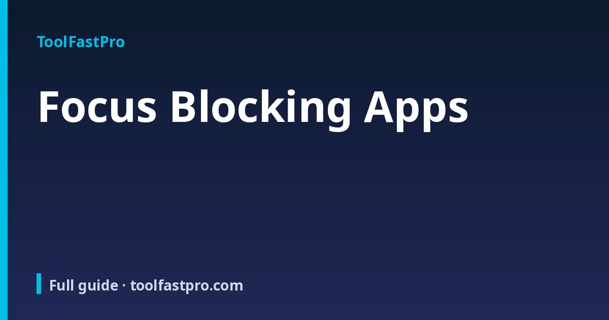 Focus Blocking