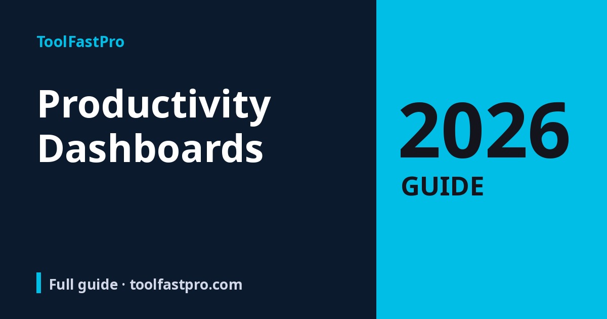 Productivity Dashboards