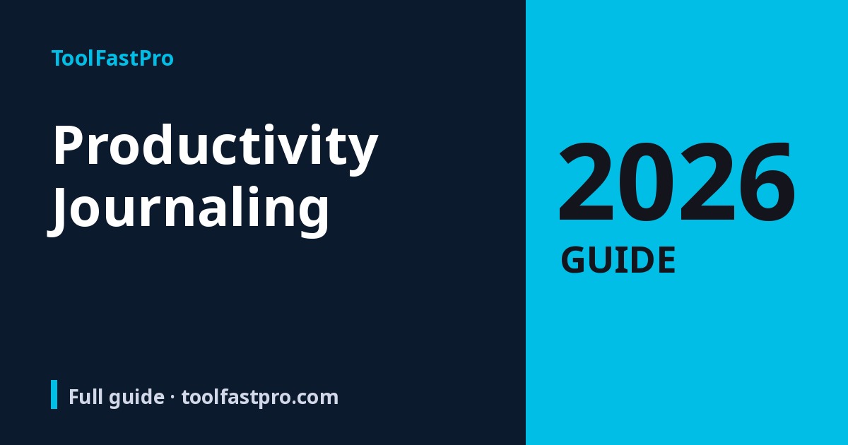 Productivity Journaling