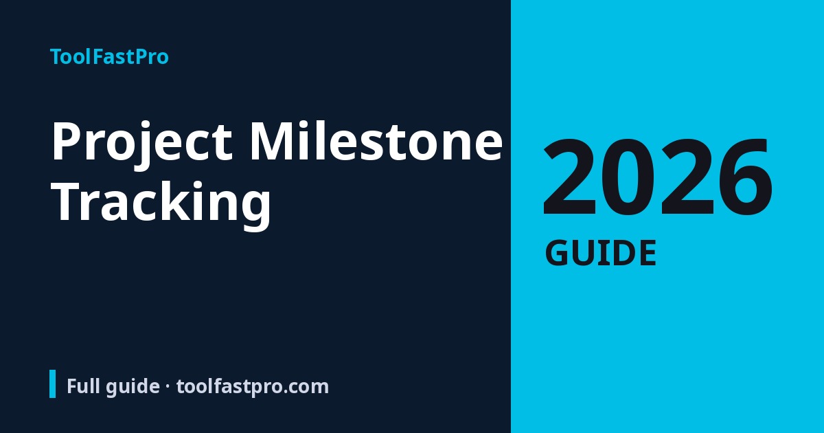 Project Milestone Tracking